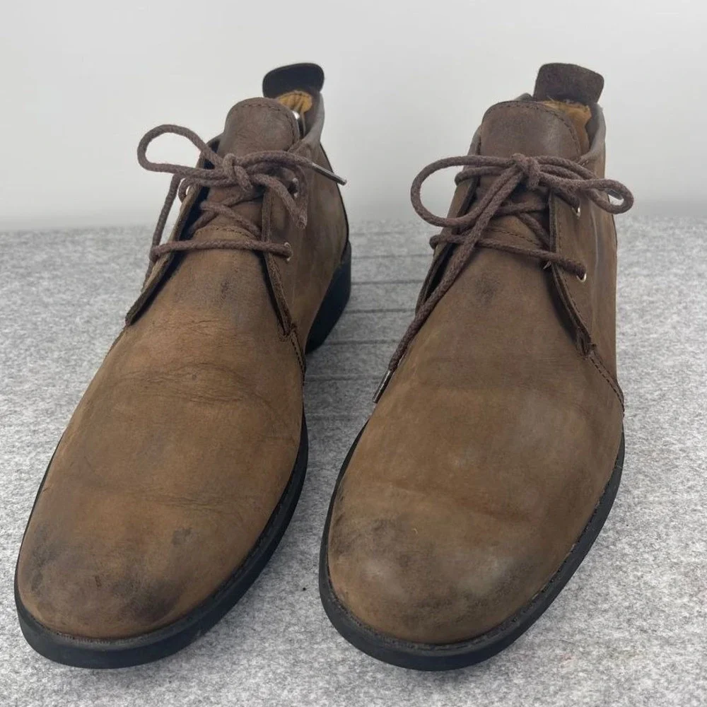 Timberland Leather Earthkeepers Chukka Boots Brown Lace Up Workwear Heritage 9.5